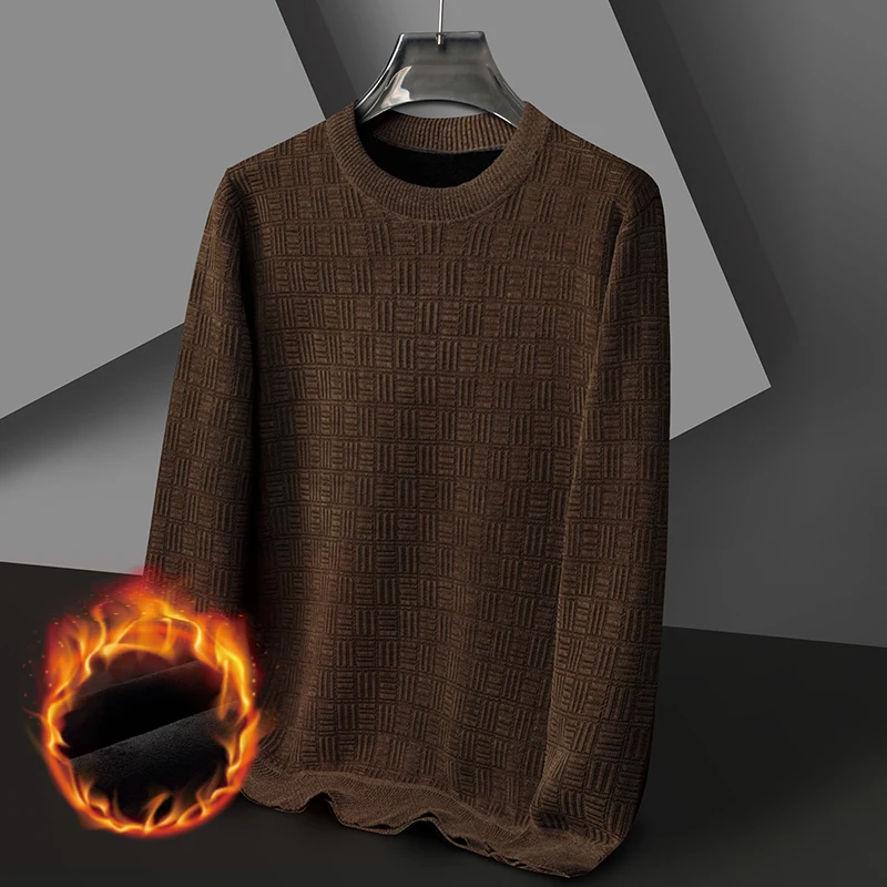 Autumn and Winter Men's Pullover Round Neck Fashion Splicing Print Solid Color Casual Versatile Long Sleeved Sweater Knitted Top
Autumn and Winter Men's Pullover Round Neck Fashion Splicing Print Solid Color Casual Versatile Long Sleeved Sweater Knitted Top