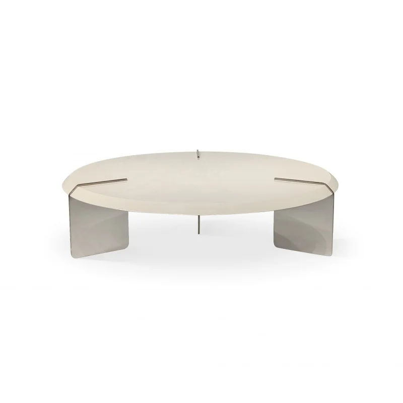 

Чайный столик под заказ. Индивидуальный итальянский минималистичный дизайнерский круглый гостинный чайный столик 3 дюйма из нержавеющей стали