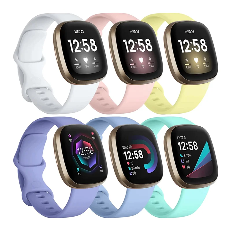 

Silicone sport strap For Fitbit Versa 3 Watch Band Soft smartwatch Correa Bracelet For Fitbit Sense Versa3 Watchband Accessories