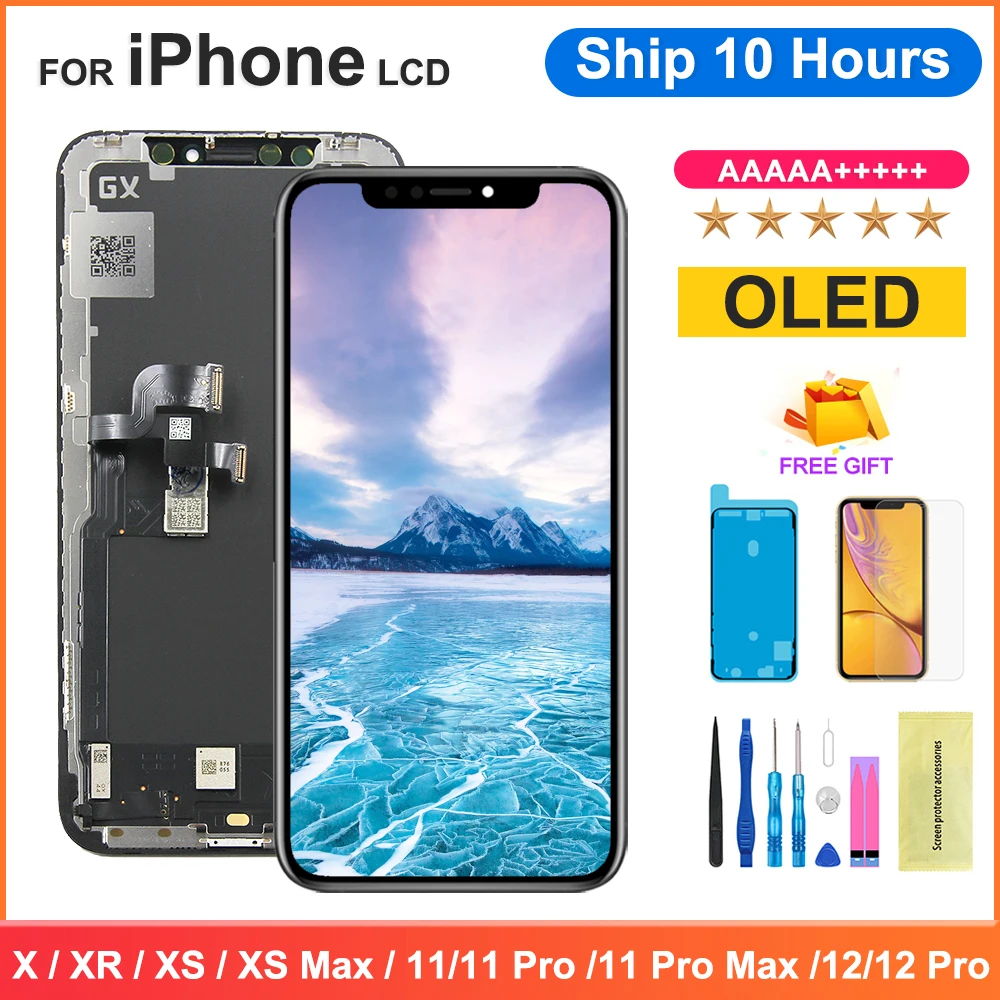AAA Grade For iPhone X 11 12 Pro Display Perfect 3D Touch Display No Dead Pixel For iPhone X XR XS MAX 11PRO 12 Pro Max Screen
AAA Grade For iPhone X 11 12 Pro Display Perfect 3D Touch Display No Dead Pixel For iPhone X XR XS MAX 11PRO 12 Pro Max Screen