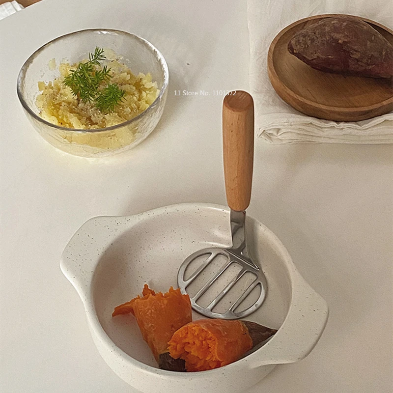Простой стиль, ручка из массива дерева, пресс для грязи, артефакт для пюре, кухонные аксессуары
Простой стиль, ручка из массива дерева, пресс для грязи, артефакт для пюре, кухонные аксессуары