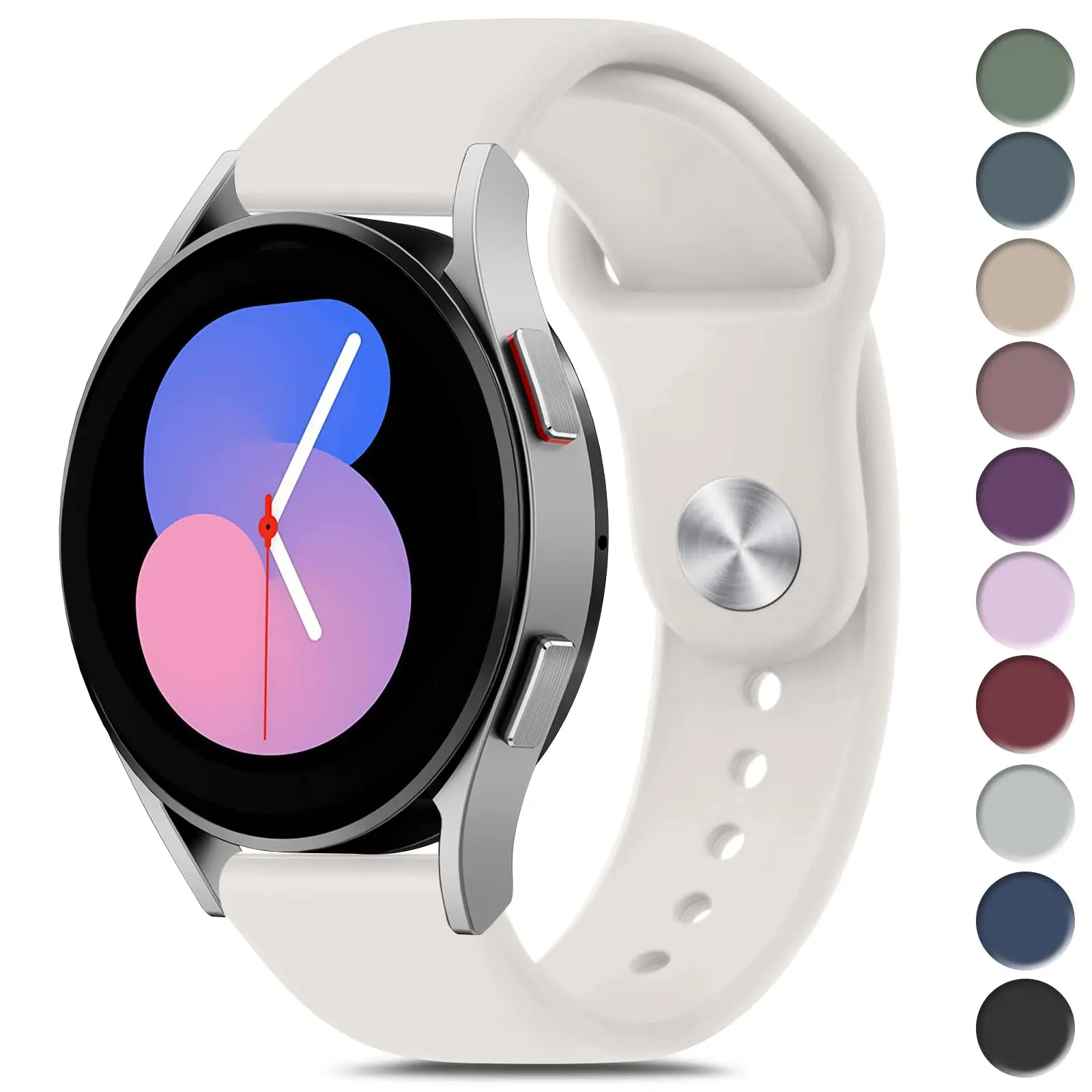 Ремешок силиконовый 20 мм для Samsung Galaxy watch 6/4 classic 46 47 43 мм/5pro/Active 2 44 мм, браслет для Galaxy watch 4/5/6 44 40 мм
Ремешок силиконовый 20 мм для Samsung Galaxy watch 6/4 classic 46 47 43 мм/5pro/Active 2 44 мм, браслет для Galaxy watch 4/5/6 44 40 мм