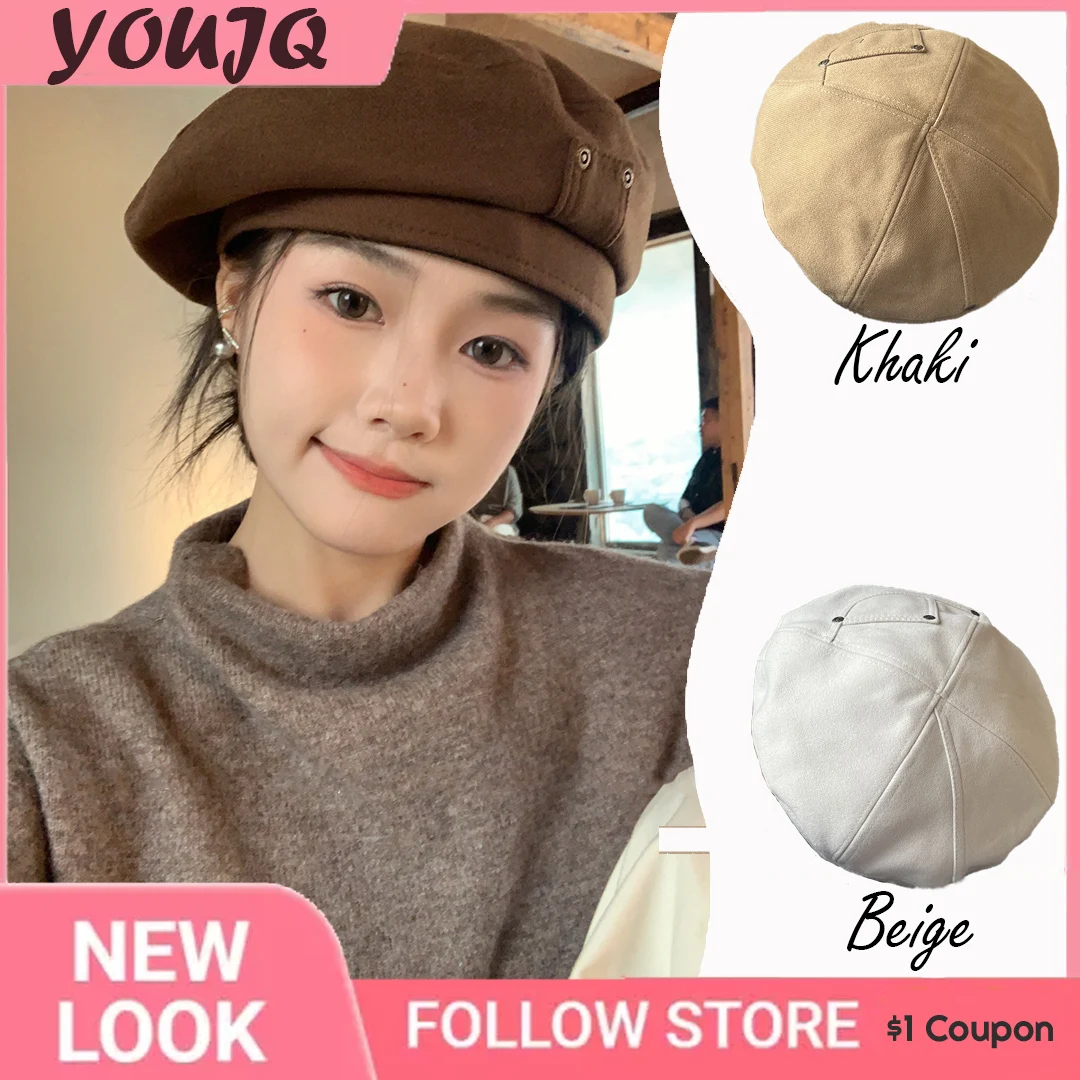 Maillard Literary Artistic Brown Berets Caps for Women Autumn Winter Japanese Retro Versatile Octagonal Painter Hats Gorras
Maillard Literary Artistic Brown Berets Caps for Women Autumn Winter Japanese Retro Versatile Octagonal Painter Hats Gorras