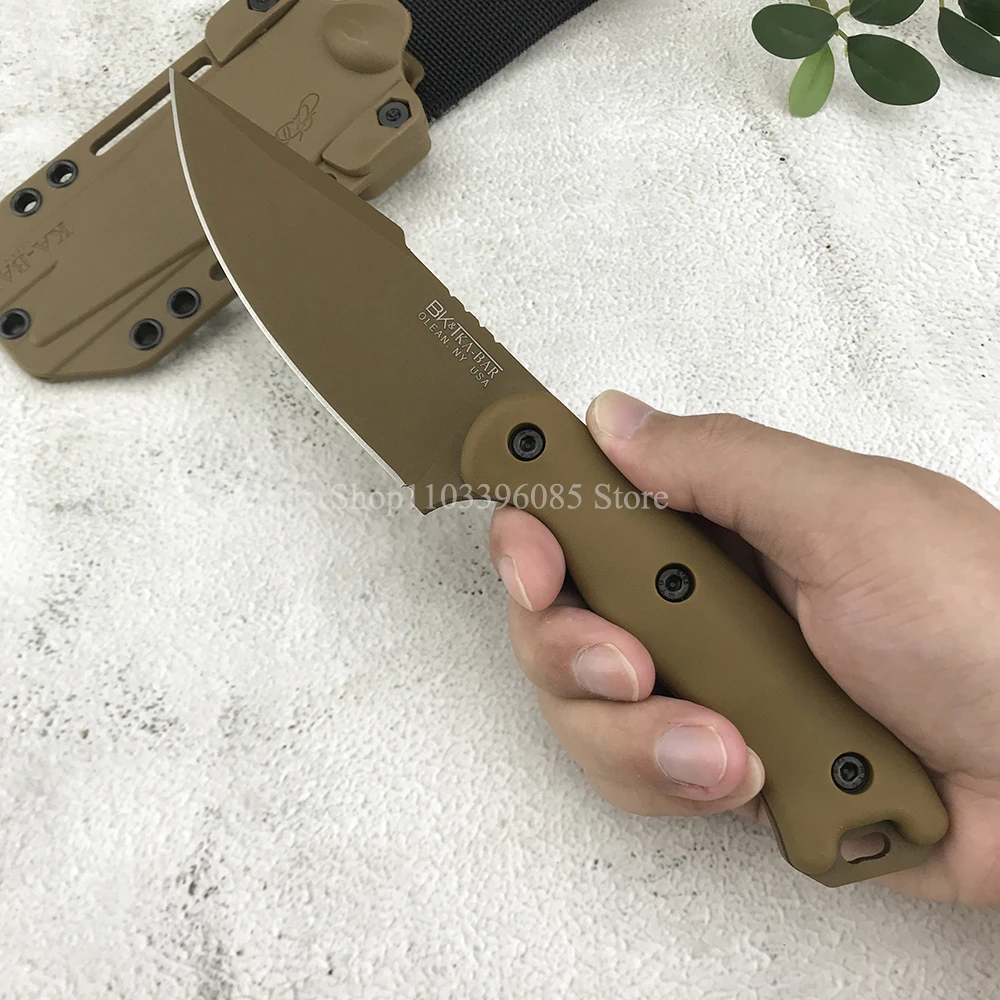 KABAR BK18 D2 Blade Protable Fixed Knife Tactical Hunting EDC Knife with Kydex Sheath Outdoor Camping Knives Defense Tools
KABAR BK18 D2 Blade Protable Fixed Knife Tactical Hunting EDC Knife with Kydex Sheath Outdoor Camping Knives Defense Tools