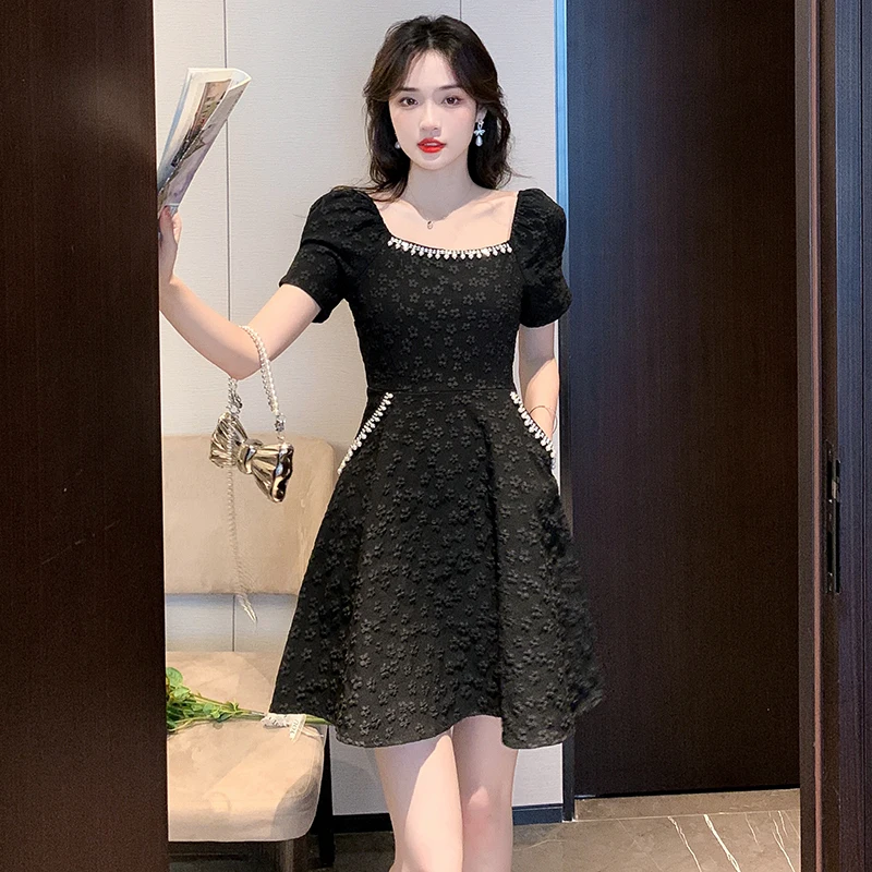 2023 Summer Formal Dress Diamond Flower Jacquard A-line Dress Fashion Elegant Slim Bodycon Party Dress
2023 Summer Formal Dress Diamond Flower Jacquard A-line Dress Fashion Elegant Slim Bodycon Party Dress