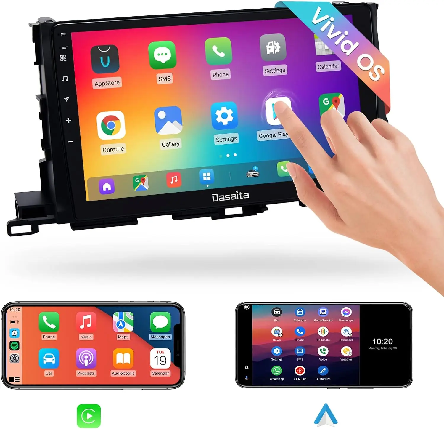 Dasaita Автомобильный мультимедийный 10,2 "HD сенсорный экран Android 10,0 для Toyota Highlander радио 2015 2016 2017 2018 GPS DSP BT5.0 MAX10
Dasaita Автомобильный мультимедийный 10,2 "HD сенсорный экран Android 10,0 для Toyota Highlander радио 2015 2016 2017 2018 GPS DSP BT5.0 MAX10