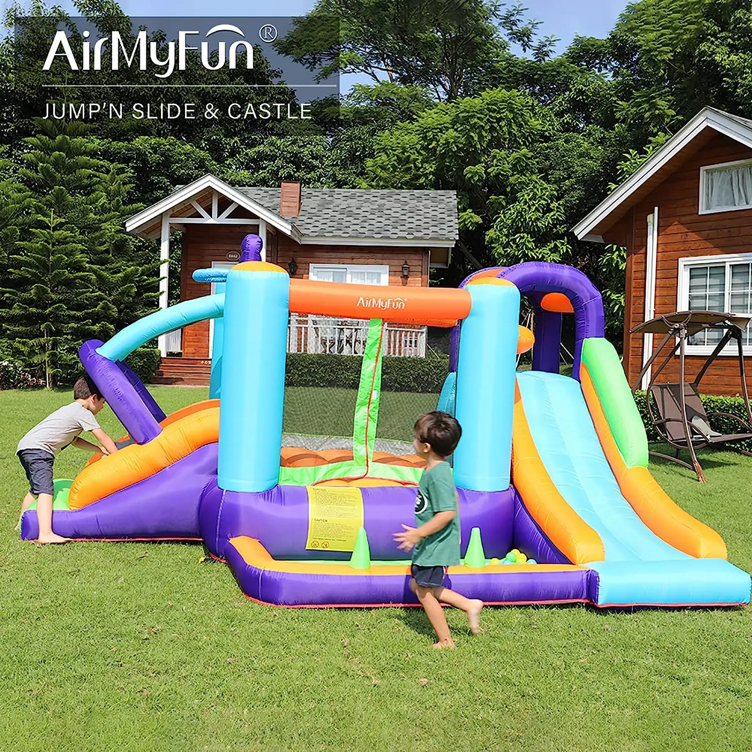 Bounce House for Kids and Toddler, Inflatable Bouncy Castle with Blower Outdoor Indoor Backyard Jumping House with Slide
Bounce House for Kids and Toddler, Inflatable Bouncy Castle with Blower Outdoor Indoor Backyard Jumping House with Slide