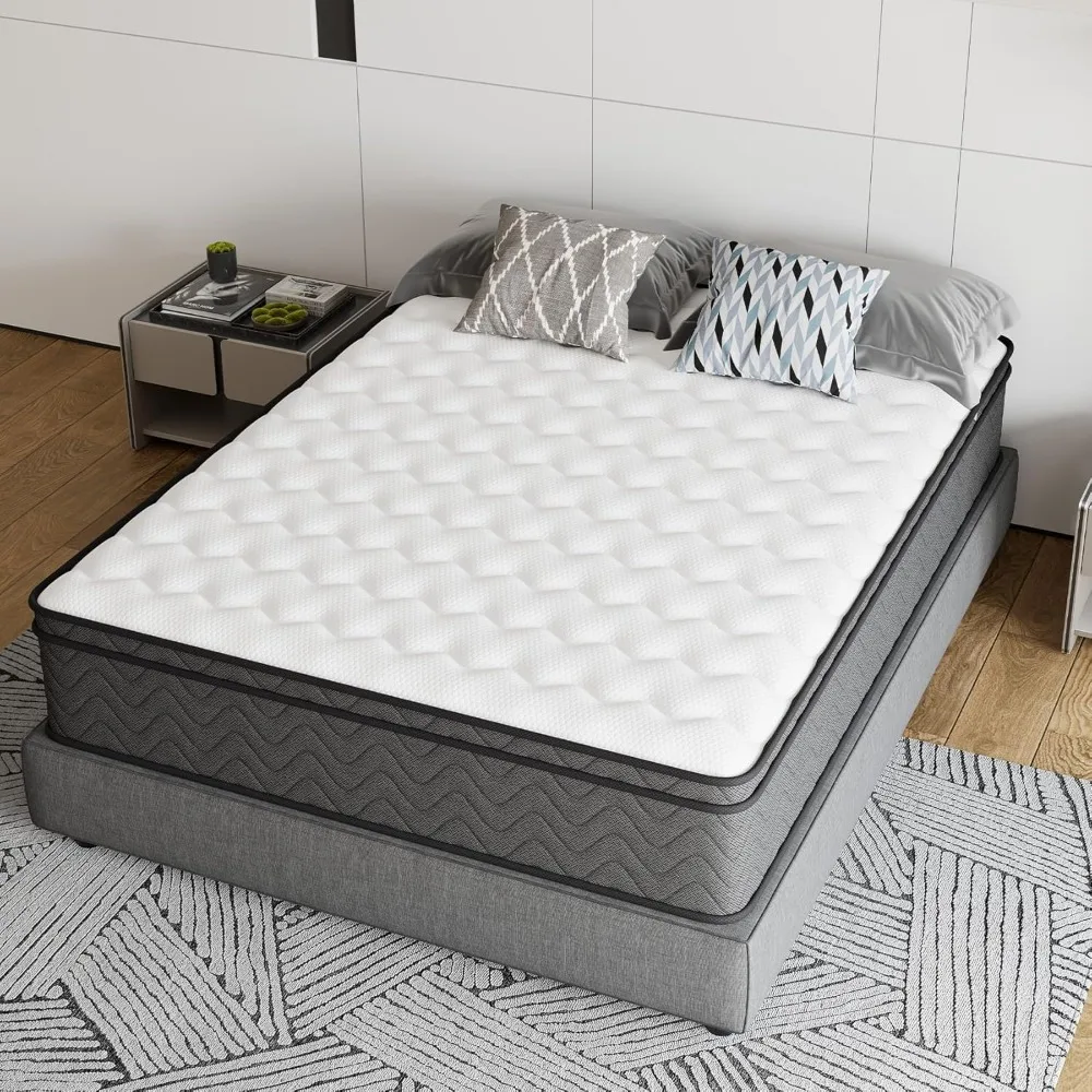 Mattress, Innerspring Hybrid in A Box, Individually Pocket Coils, 10 Inch Mattress
Mattress, Innerspring Hybrid in A Box, Individually Pocket Coils, 10 Inch Mattress