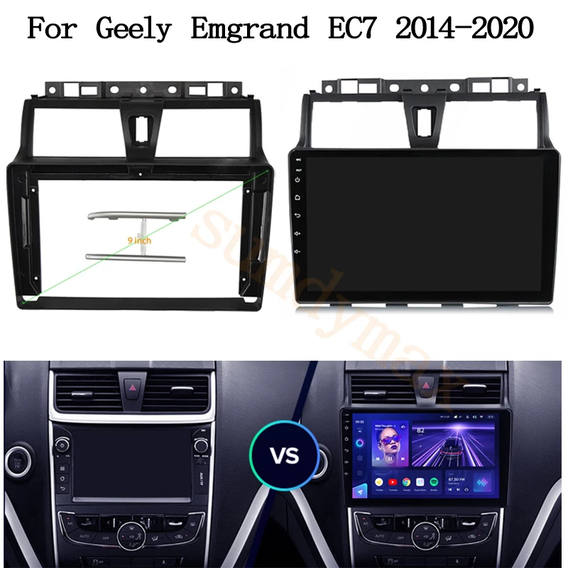 9inch 2din car radio fascias For GEELY EMGRAND EC7 2014 2015 2016 Special Dash Trim Kit Frame Panel Head Unit Car Refitting
9inch 2din car radio fascias For GEELY EMGRAND EC7 2014 2015 2016 Special Dash Trim Kit Frame Panel Head Unit Car Refitting