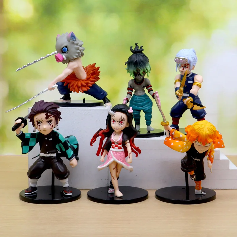 6Pcs/Set 13CM Anime Demon Slayer Doll Toy Q Kamado Tanjirou Kamado Nezuko Agatsuma Zenitsu Hashibira Inosuke Action Figures Gift
6Pcs/Set 13CM Anime Demon Slayer Doll Toy Q Kamado Tanjirou Kamado Nezuko Agatsuma Zenitsu Hashibira Inosuke Action Figures Gift