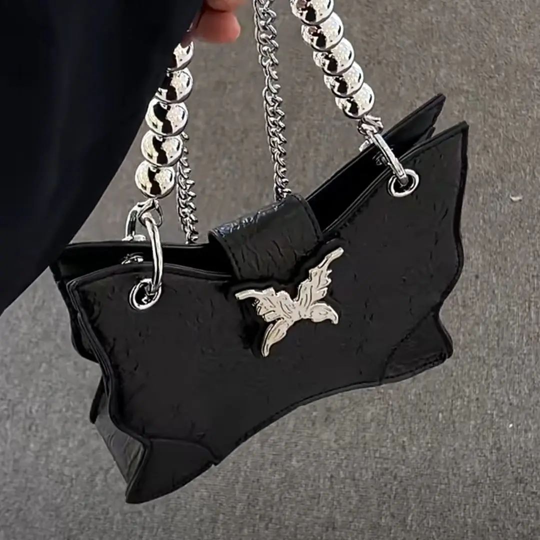 Elegant Women Pearl Chain Crossbody Bag Y2k Aesthetic Butterfly Pleated Shoulder Bag All Match Luxury Design Mini Cellphone Bags
Elegant Women Pearl Chain Crossbody Bag Y2k Aesthetic Butterfly Pleated Shoulder Bag All Match Luxury Design Mini Cellphone Bags
