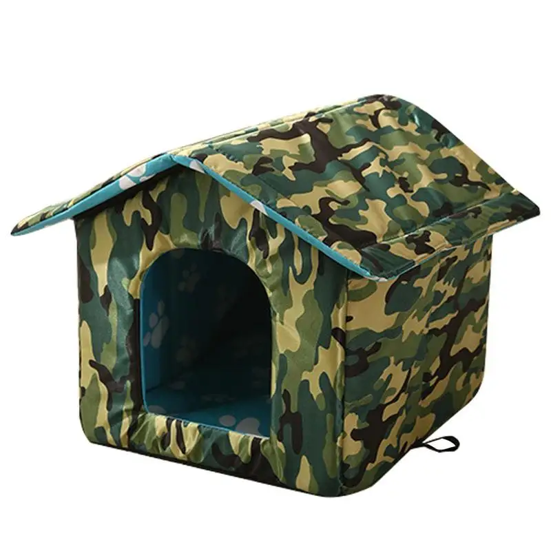 

Cat Houses For Outdoor Cats Dogs Waterproof Weatherproof Warm Feeral Cat House Pet House Stray Cats Shelters Pet Supplies