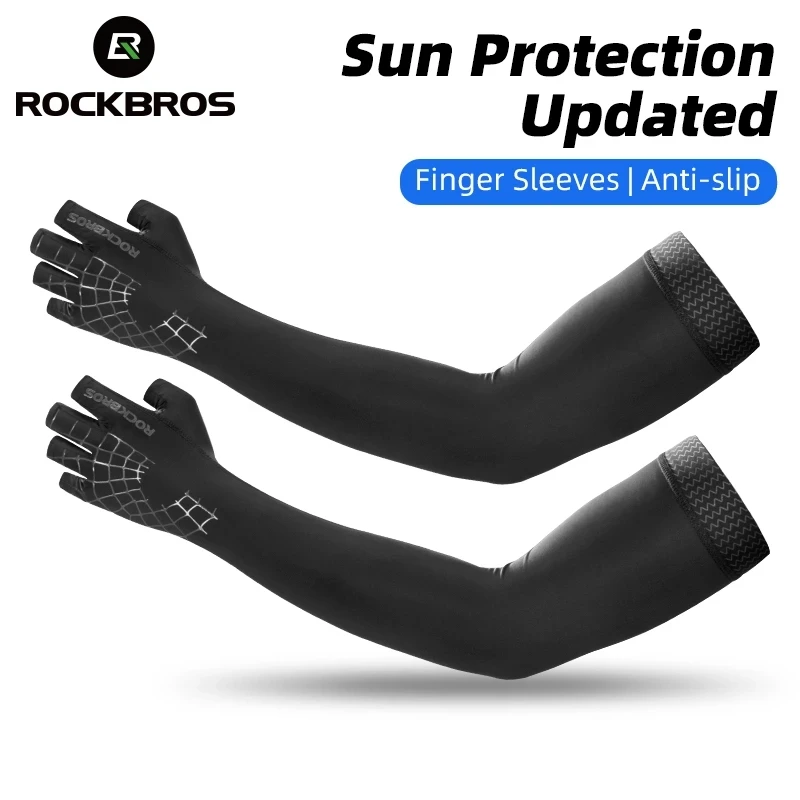 

ROCKBROS Sports Arm Sleeve Summer Sun UV Protection Breathable Running Sleeves Cycling Arm Sleeves Hiking Fishing Arm Warmers