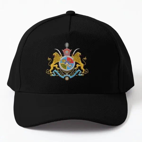 

Iranian Imperial Coat Of Arms Of Iran Pa Baseball Cap Hat Solid Color Women Summer Black Czapka Sun Casual Sport Printed