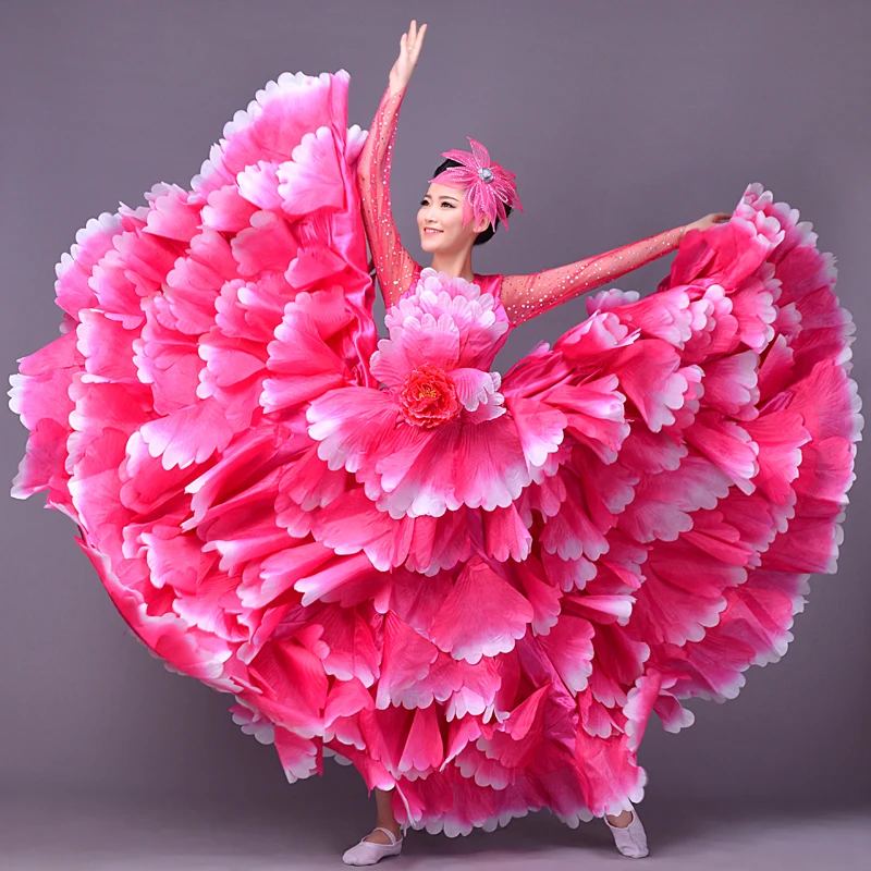 New opening dance dress big swing skirt female adult flower costume stage dance dresses female
New opening dance dress big swing skirt female adult flower costume stage dance dresses female