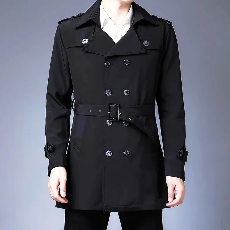 2023 Brand Spring Autumn Men Trench Coats Double Breasted Sashes Fashion Outerwear Jackets Buttons
2023 Brand Spring Autumn Men Trench Coats Double Breasted Sashes Fashion Outerwear Jackets Buttons