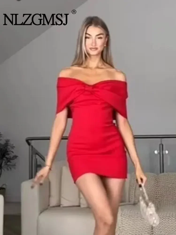Nlzgmsj TRAF Short Dresses For Women Ruched Mini Bodycon Dress Women Off Shoulder Sexy Party Dress 2024 New in Dresses
Nlzgmsj TRAF Short Dresses For Women Ruched Mini Bodycon Dress Women Off Shoulder Sexy Party Dress 2024 New in Dresses