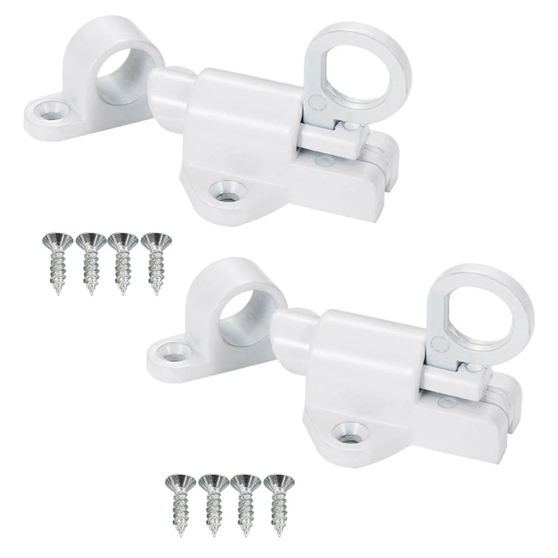 2X Aluminum Alloy Security Automatic Window Gate Lock Spring Bounce Door Bolt Latch, White
2X Aluminum Alloy Security Automatic Window Gate Lock Spring Bounce Door Bolt Latch, White