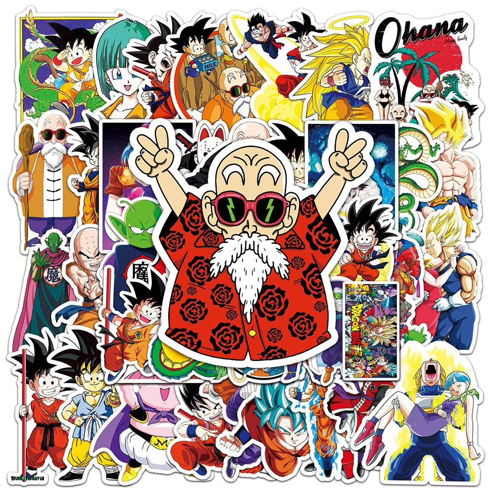 10/30/50pcs Anime Dragon Ball Stickers Son Goku Cartoon Decals Children's Toy DIY Laptop Luggage Phone Waterproof Sticker Packs
10/30/50pcs Anime Dragon Ball Stickers Son Goku Cartoon Decals Children's Toy DIY Laptop Luggage Phone Waterproof Sticker Packs