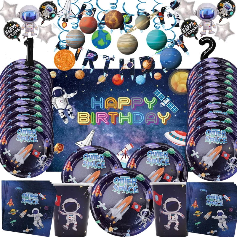 Sky Theme Party Supplies Decoration Galaxy Party Plates Cup Balloons Happy Birthday Party Disposable Cutlery sets
Sky Theme Party Supplies Decoration Galaxy Party Plates Cup Balloons Happy Birthday Party Disposable Cutlery sets