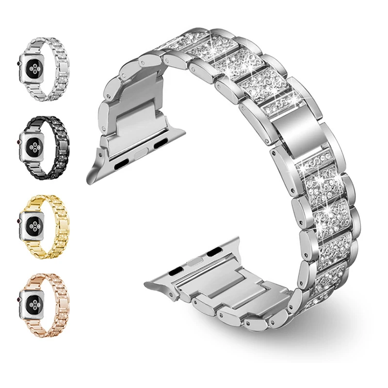 Металлический ремешок со стразами для Apple watch Band 44 мм 45 мм 40 мм 41 мм 38 мм, браслет из нержавеющей стали для iwatch series 8 7 9 6 SE
Металлический ремешок со стразами для Apple watch Band 44 мм 45 мм 40 мм 41 мм 38 мм, браслет из нержавеющей стали для iwatch series 8 7 9 6 SE