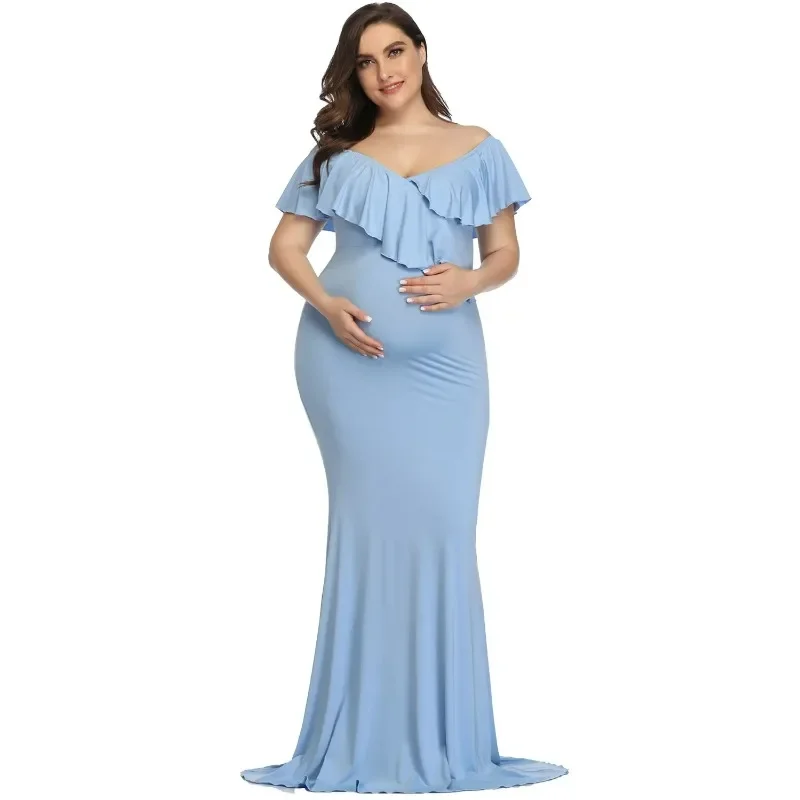 New Maternity Dresses Maternity Photography Props Plus Size Dress Elegant Fancy Cotton Pregnancy Photo Shoot Women Long Dress
New Maternity Dresses Maternity Photography Props Plus Size Dress Elegant Fancy Cotton Pregnancy Photo Shoot Women Long Dress