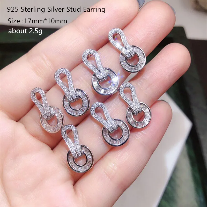 Buyee 925 Sterling Silver Luxury Earring Elegant Double Cricle Sweet Earring for Woman Girl Wedding Fine Jewelry Earrings
Buyee 925 Sterling Silver Luxury Earring Elegant Double Cricle Sweet Earring for Woman Girl Wedding Fine Jewelry Earrings