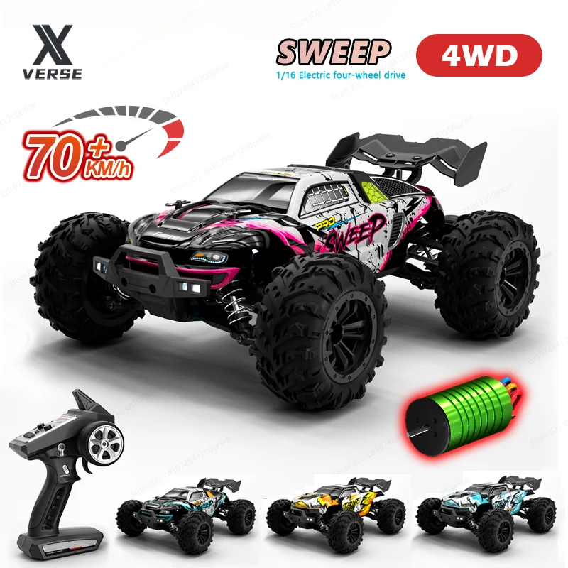 Высокоскоростной автомобиль с дистанционным управлением 4WD 16: 9 70 км/ч, Модель 2,4G, внедорожник 4x4, монстр-Трак, игрушки для мальчиков 16101PRO
Высокоскоростной автомобиль с дистанционным управлением 4WD 16: 9 70 км/ч, Модель 2,4G, внедорожник 4x4, монстр-Трак, игрушки для мальчиков 16101PRO