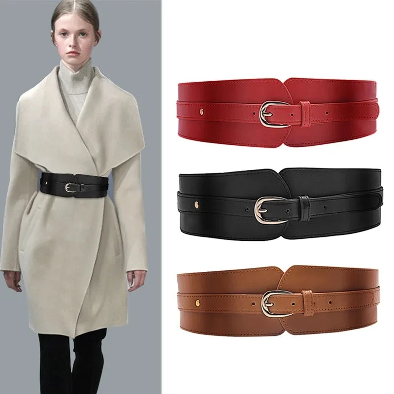 Ladies Wide Belt Elastic Retro Buckle Luxury Wide Belt Fashion Versatile Pin Buckle Metal Ladies Belt Corset Belt x208
Ladies Wide Belt Elastic Retro Buckle Luxury Wide Belt Fashion Versatile Pin Buckle Metal Ladies Belt Corset Belt x208