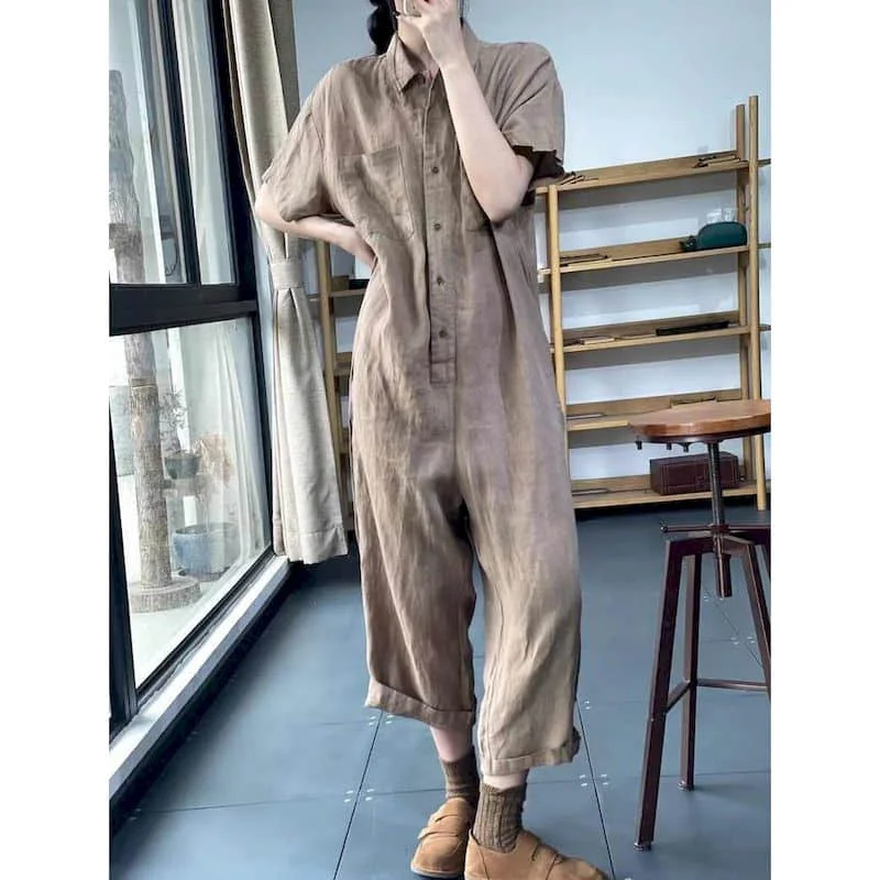 Solid Jumpsuits for Women Harajuku Korean Fashion Straight Pants One Piece Outfit Women Rompers Loose Casual Vintage Playsuits
Solid Jumpsuits for Women Harajuku Korean Fashion Straight Pants One Piece Outfit Women Rompers Loose Casual Vintage Playsuits