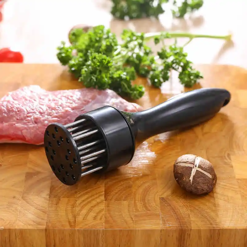 21Head Steak Hammer Loose Meat Needle Home Tenderizer Hole Piercing Breaking Device Beating Cooking Chopping Kitchen Accessories
21Head Steak Hammer Loose Meat Needle Home Tenderizer Hole Piercing Breaking Device Beating Cooking Chopping Kitchen Accessories