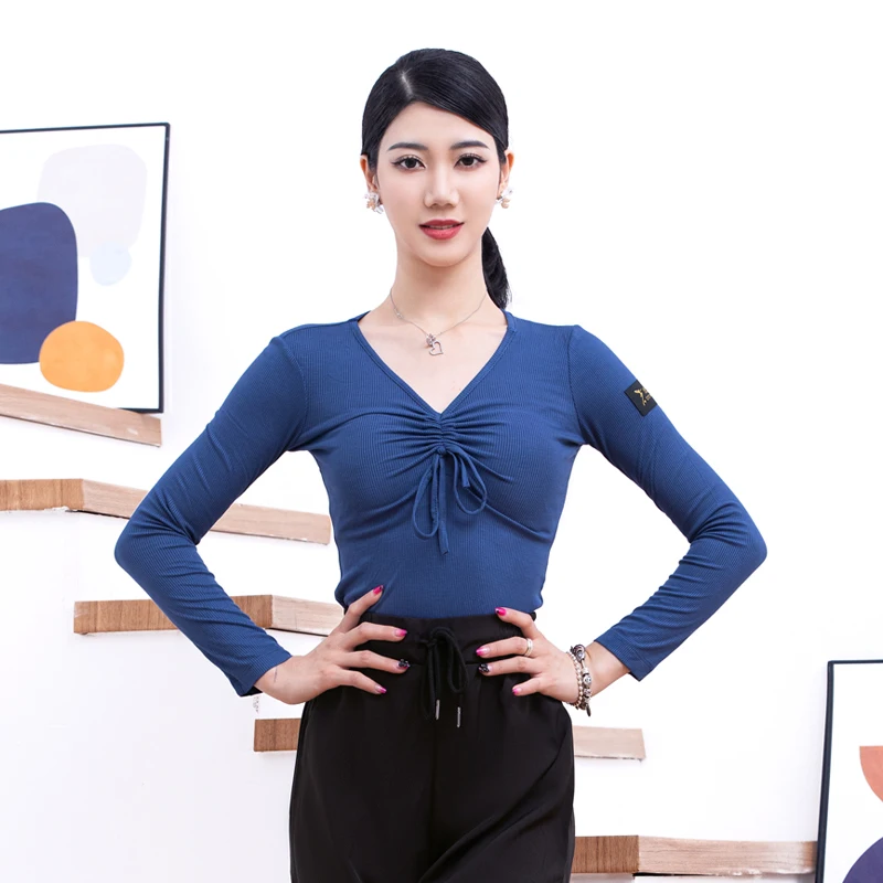V-Neck Latin Dance Tops Multi-Colors Long Sleeve Dancewear ChaCha Tango Ballroom Practice Clothes Women Modern Top VDB7295
V-Neck Latin Dance Tops Multi-Colors Long Sleeve Dancewear ChaCha Tango Ballroom Practice Clothes Women Modern Top VDB7295