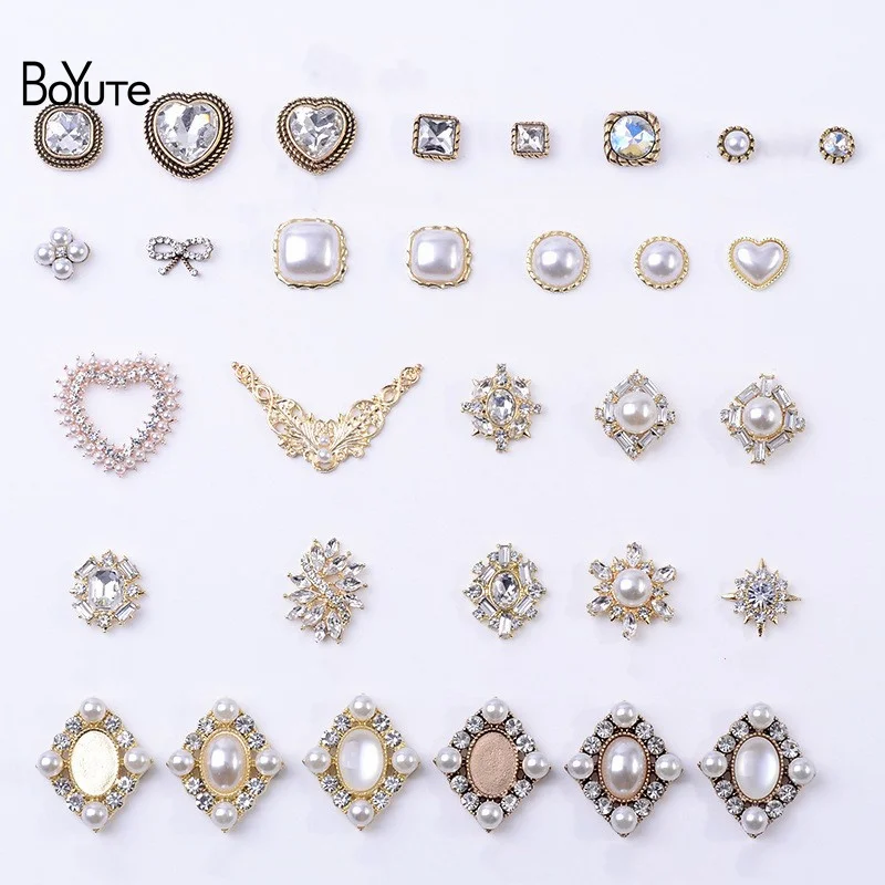 BoYuTe (10 Pieces/Lot) Imitation Pearl Rhinestone Alloy Flower Materials Diy Handmade Clothing Bag Button Accessories Wholesale
BoYuTe (10 Pieces/Lot) Imitation Pearl Rhinestone Alloy Flower Materials Diy Handmade Clothing Bag Button Accessories Wholesale