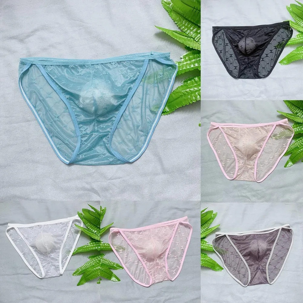Men Sexy Underwear Cotton Ice Silk Sheer Pouch Briefs G String Thongs Men Bikini Underwear Underpants Man Brief Stretch
Men Sexy Underwear Cotton Ice Silk Sheer Pouch Briefs G String Thongs Men Bikini Underwear Underpants Man Brief Stretch