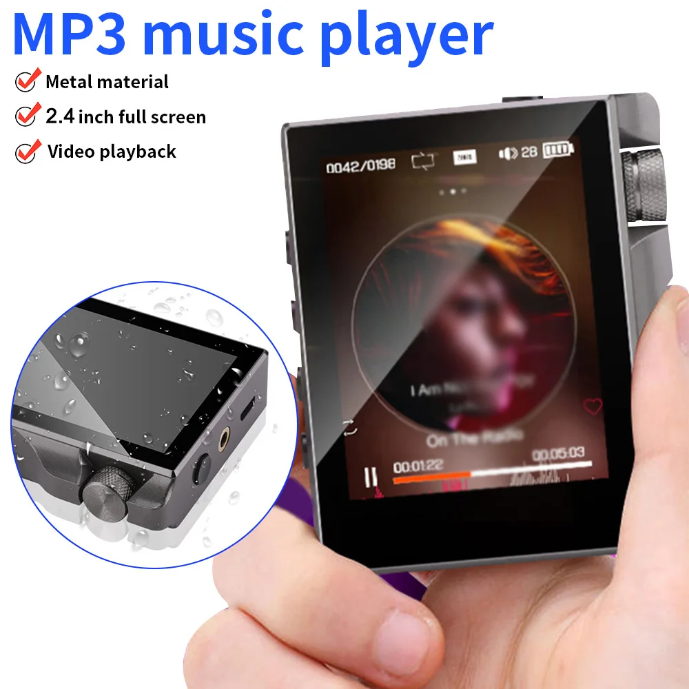 2.4 Inch HIFI Audio Player MP3 Bluetooth5.0 Support WMA WAV AAC Transmission Music DSD256 Lossless Decoding FM Radio For Walkman
2.4 Inch HIFI Audio Player MP3 Bluetooth5.0 Support WMA WAV AAC Transmission Music DSD256 Lossless Decoding FM Radio For Walkman