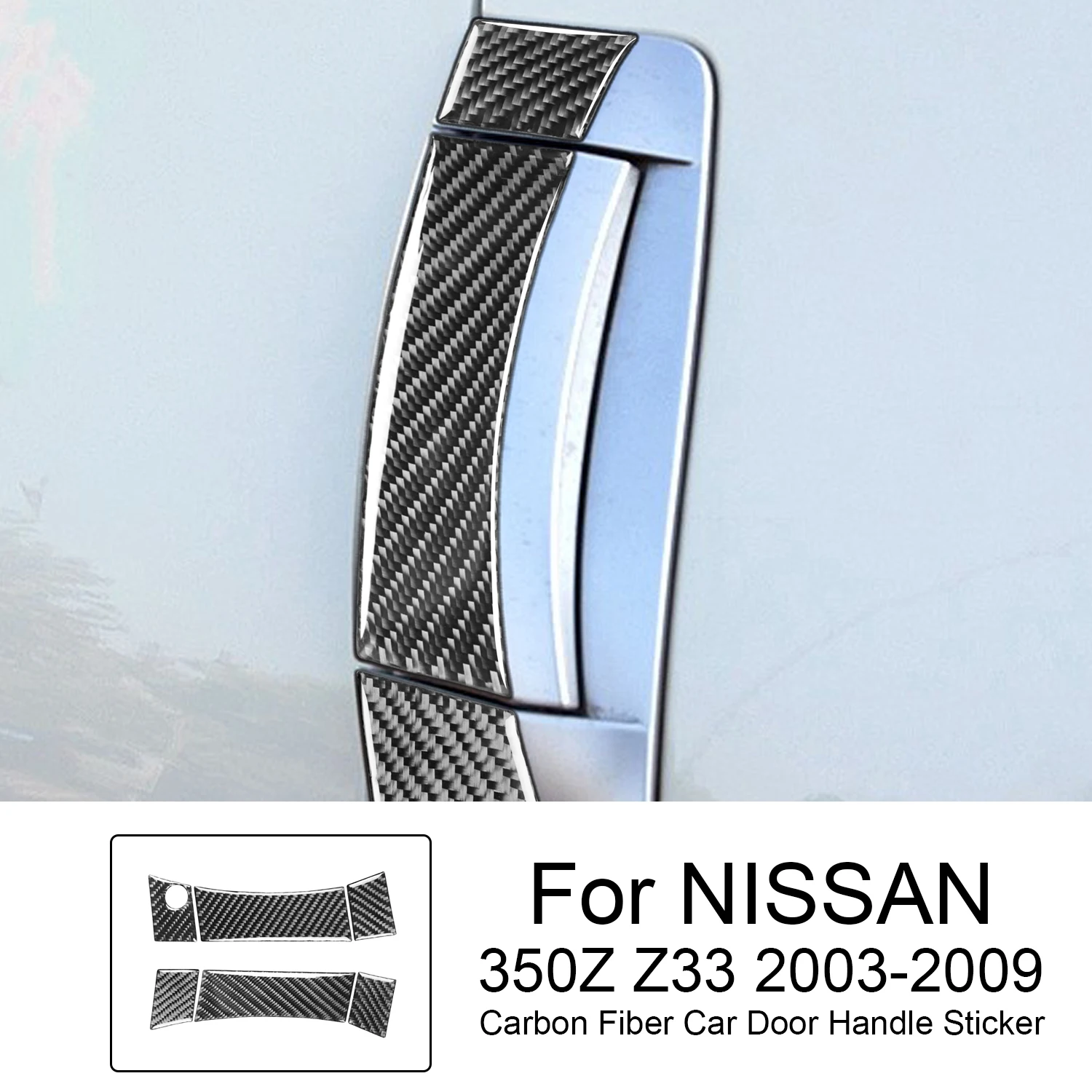 Наклейка на дверную ручку автомобиля, из углеродного волокна, для NISSAN 350Z Z33 2003-2009
Наклейка на дверную ручку автомобиля, из углеродного волокна, для NISSAN 350Z Z33 2003-2009