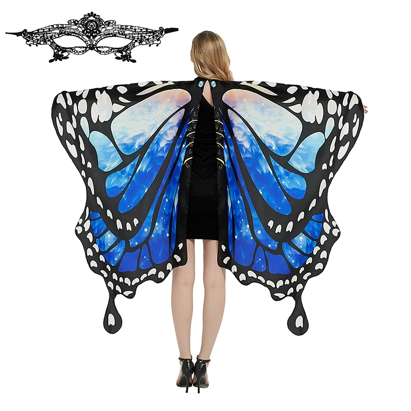

Нарядные танцевальные костюмы Ser, крылья бабочки с повязкой на глаза, реквизит для ролевых игр, искусственное пончо, накидка для косплея, пальто для школьных представлений