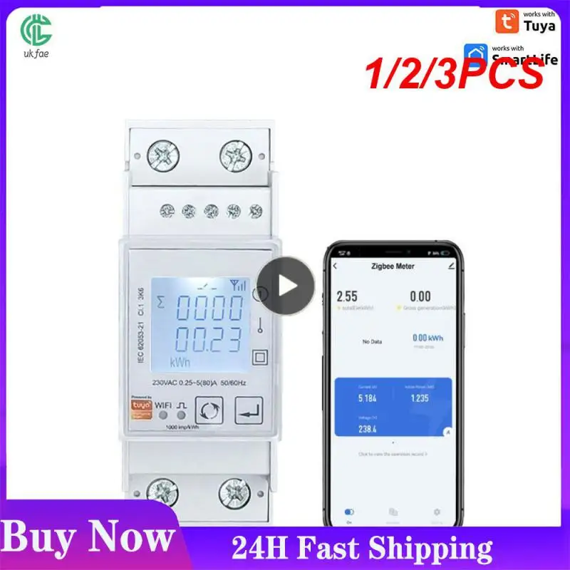 1/2/3PCS Tuya WiFi Bidirectional Energy Meter Single Phase 80A kWh Power Monitor Wattmeter Voltmeter Ampermeter 110 240VAC
1/2/3PCS Tuya WiFi Bidirectional Energy Meter Single Phase 80A kWh Power Monitor Wattmeter Voltmeter Ampermeter 110 240VAC