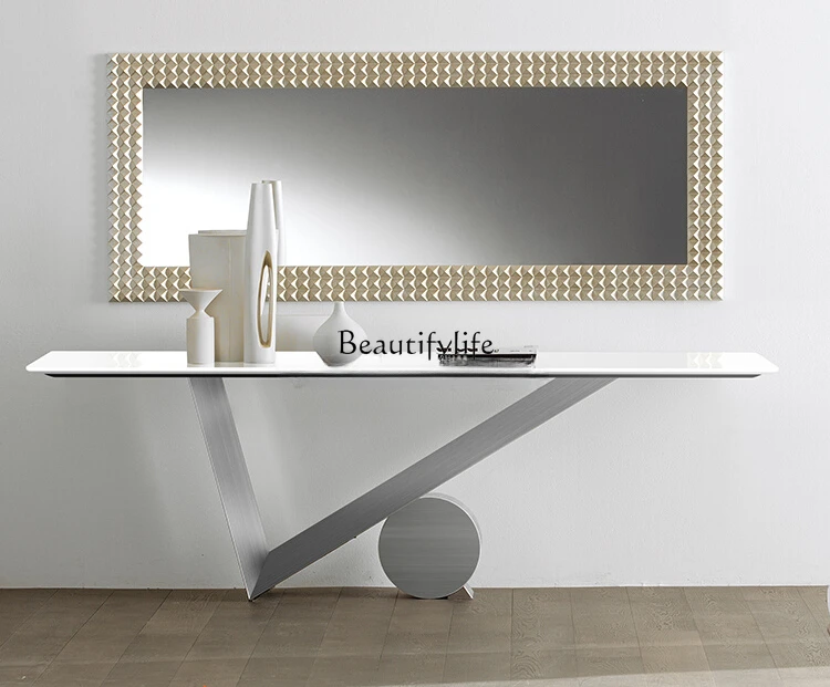Italian Simple Luxury Nano Jade Stone Console Tables Modern Light Luxury High-End Entrance
Italian Simple Luxury Nano Jade Stone Console Tables Modern Light Luxury High-End Entrance