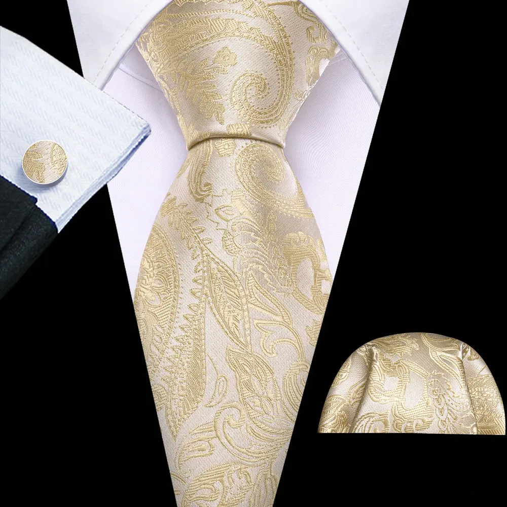 Wedding Gifts Men Tie Brown Silk Paisley Jacquard Pocket Square Cufflinks Sets Novelty Suit Necktie Party Designer Barry.Wang
Wedding Gifts Men Tie Brown Silk Paisley Jacquard Pocket Square Cufflinks Sets Novelty Suit Necktie Party Designer Barry.Wang
