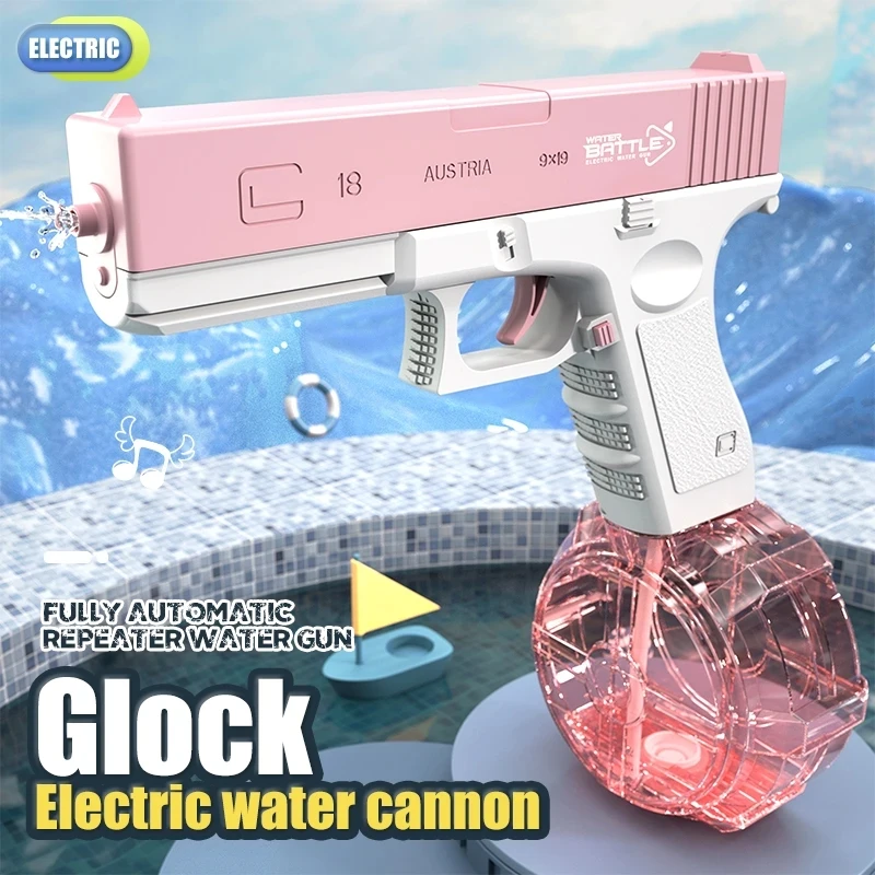 New Glock Electric Burst Water Gun Children's Toy Summer Outdoor Beach Gun Summer Water Beach Toy For Kids Boys Girls Adults
New Glock Electric Burst Water Gun Children's Toy Summer Outdoor Beach Gun Summer Water Beach Toy For Kids Boys Girls Adults