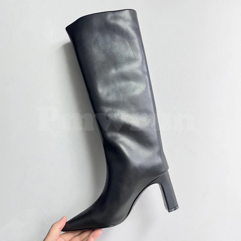 Women Long Boots Autumn Winter 2023 New Solid Genuine Leather Upper Unique Heel Design High Heel Shoes Fashion Straight Boots
Women Long Boots Autumn Winter 2023 New Solid Genuine Leather Upper Unique Heel Design High Heel Shoes Fashion Straight Boots