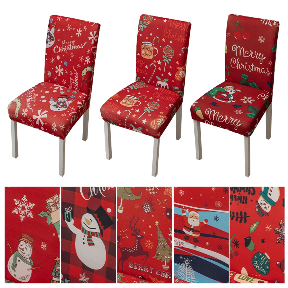 Christmas Chair Cover Elastic Chair Cover Chair Back Cover Holiday Decoration Red Seat Case Christmas Style American Style
Christmas Chair Cover Elastic Chair Cover Chair Back Cover Holiday Decoration Red Seat Case Christmas Style American Style
