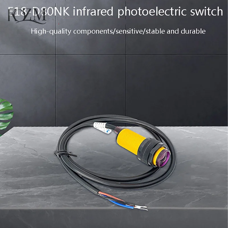 1PCS E18-D80NK Infrared Obstacle Avoidance Photoelectric Sensor Proximity Switch 3-80cm Detection Range Adjustable For Smart Car
1PCS E18-D80NK Infrared Obstacle Avoidance Photoelectric Sensor Proximity Switch 3-80cm Detection Range Adjustable For Smart Car