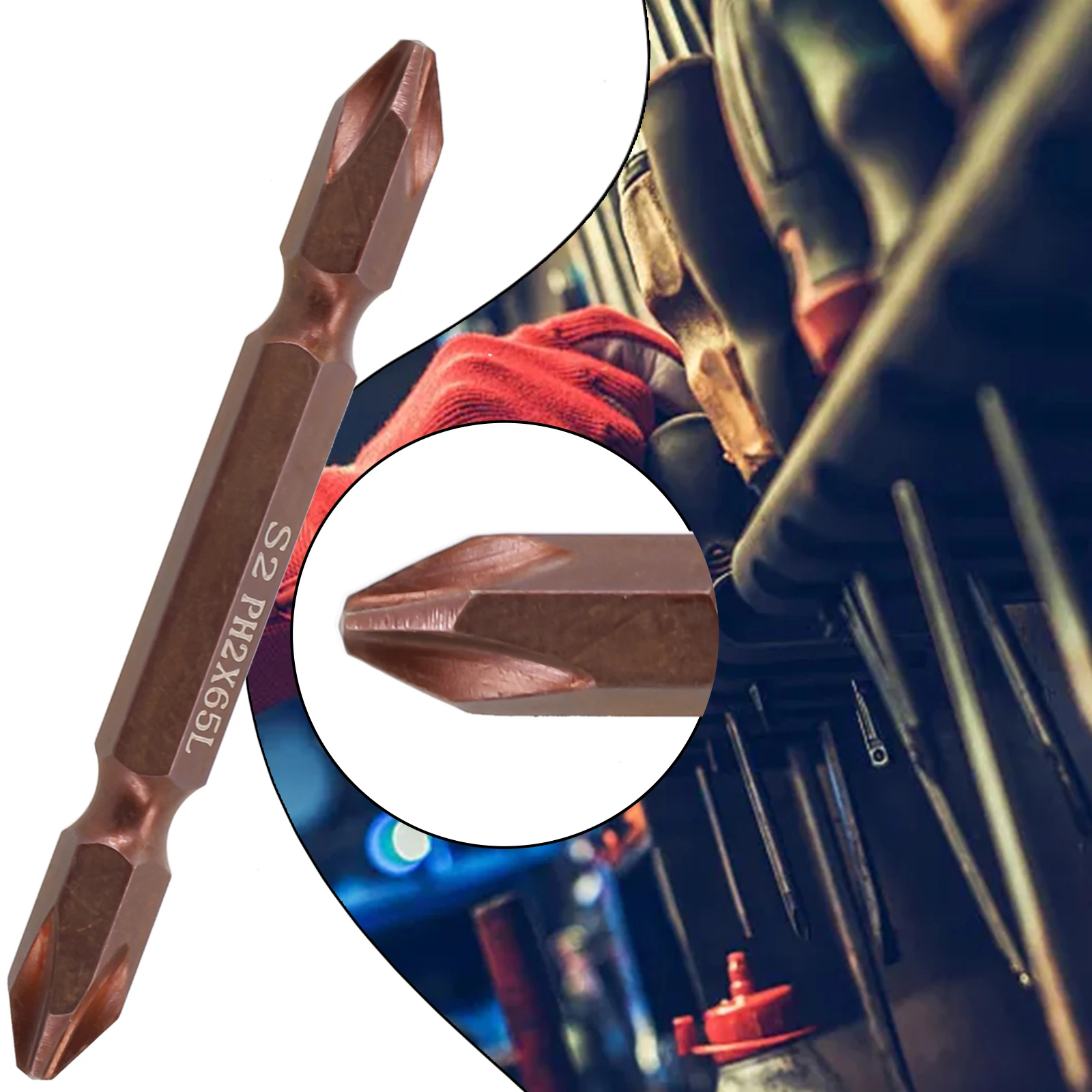 Heavy Duty Alloy Steel Screwdriver Bit with PH2 Head for Pneumatic/Electric Screwdriver (65mm/100mm/150mm/200mm/250mm/300mm)
Heavy Duty Alloy Steel Screwdriver Bit with PH2 Head for Pneumatic/Electric Screwdriver (65mm/100mm/150mm/200mm/250mm/300mm)