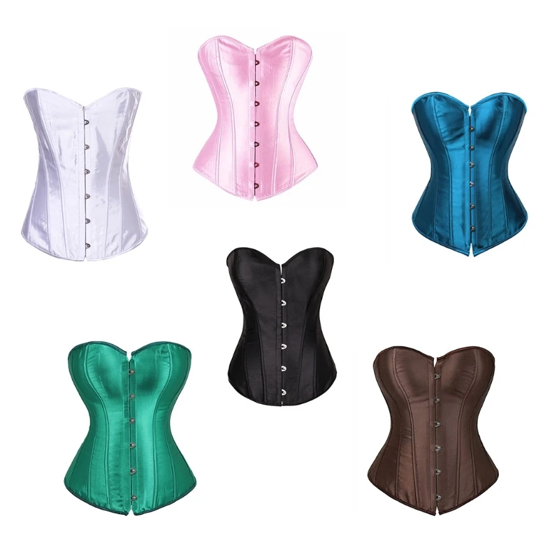 

Simple Overbust Corset Sexy Women Bustier Corset Lingerie Tops Brocade