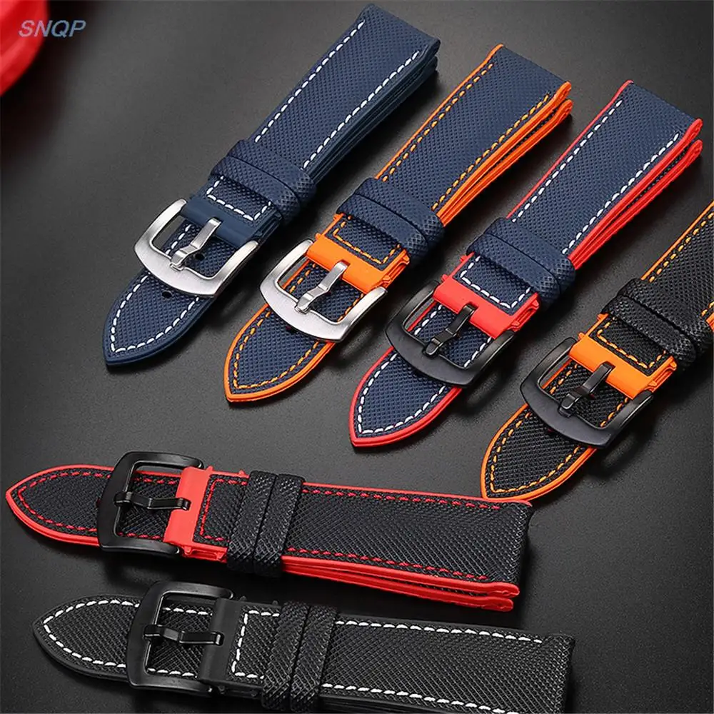 Nylon Rubber Watchband 20mm 22mm Waterproof Silicone Wrist Band Bracelet for Mido Tissot Citizen Butterfly Buckle Watch Strap
Nylon Rubber Watchband 20mm 22mm Waterproof Silicone Wrist Band Bracelet for Mido Tissot Citizen Butterfly Buckle Watch Strap