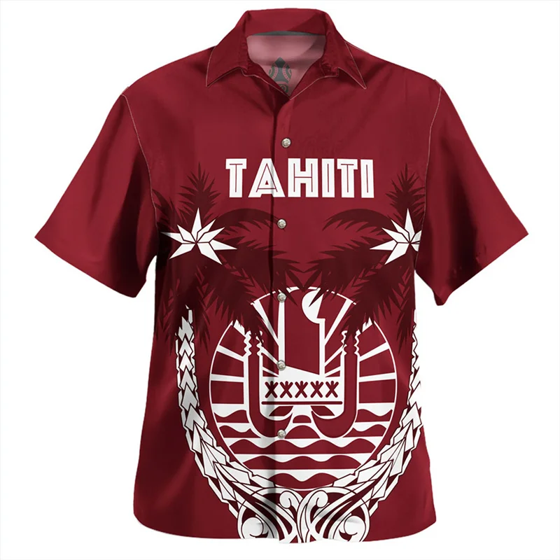 Summer 3D Vintage French Polynesia Tahiti National Flag Printig Shirts Tahiti Emblem Graphic Short Shirts Men Fashion Shirts Top
Summer 3D Vintage French Polynesia Tahiti National Flag Printig Shirts Tahiti Emblem Graphic Short Shirts Men Fashion Shirts Top