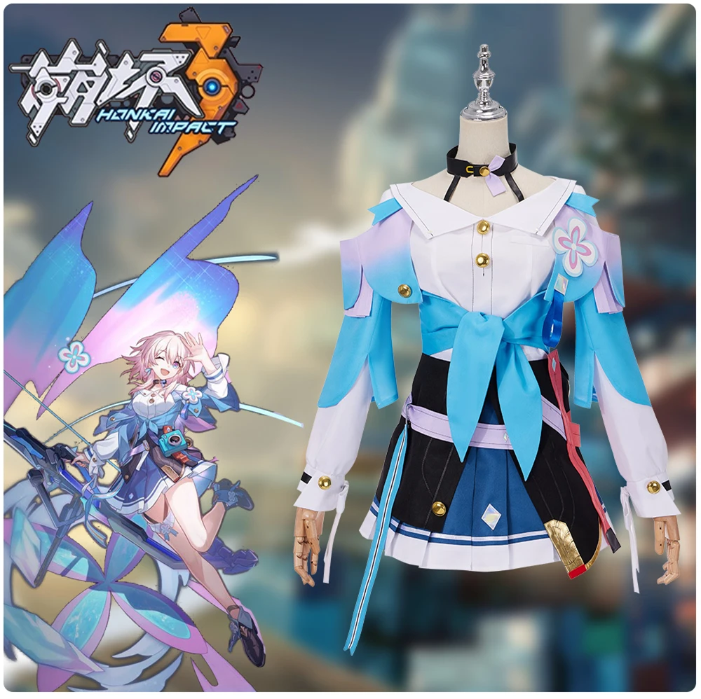 

Game Honkai Star Rail 7th March Cosplay Costumes Anime Suit Women Fancy Dress Outfit Halloween Carnival Party Uniform