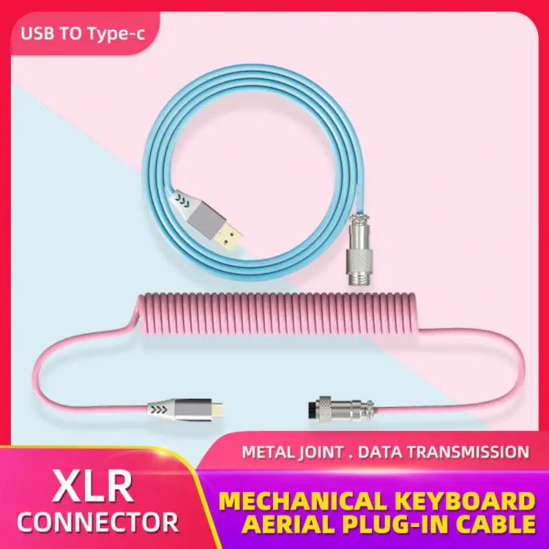RYRA Type C USB 2In1 Cable Mechanical Keyboard Coiled Cable Wire Mechanical Keyboard Aviator Desktop Computer Aviation Connector
RYRA Type C USB 2In1 Cable Mechanical Keyboard Coiled Cable Wire Mechanical Keyboard Aviator Desktop Computer Aviation Connector
